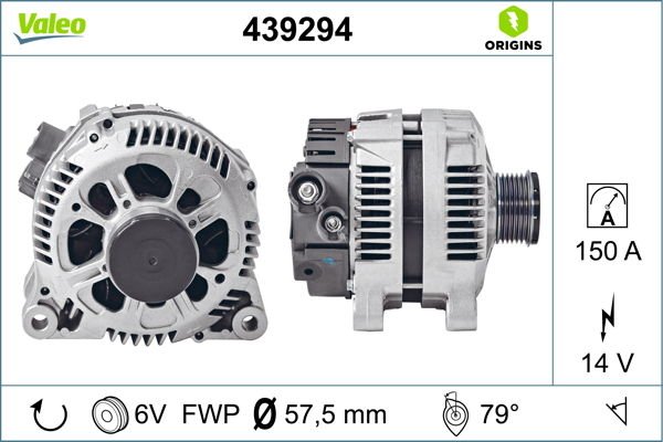 Peugeot 406 1995-2005 Arası 2.0 HDI 90, 2.0 HDi 110, 2.0 HDI 110 Valeo Marka Alternatör
