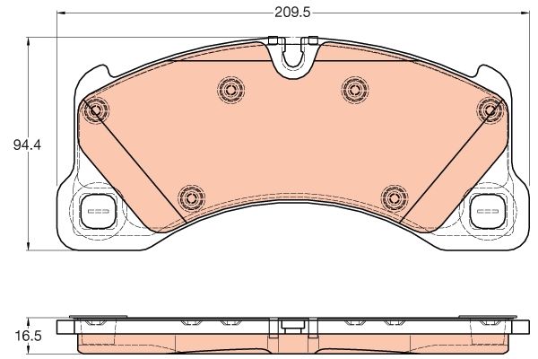 Porsche Cayenne 2010-2014 Arası 3.0 Diesel TRW Marka Ön Balata