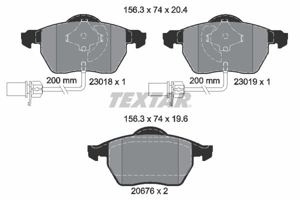 Volkswagen Passat 1996-2001 Arası 2.8 V6 Syncro/4motion Textar Marka Ön Balata