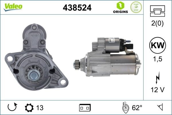 Audi A6 2010-2018 Arası 2.0 TFSI hybrid Valeo Marka Marş Motoru