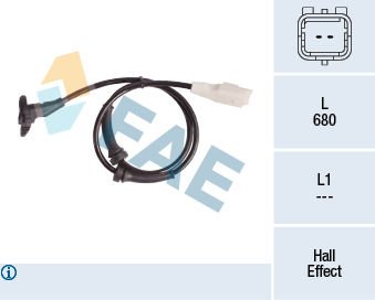 Peugeot 307 2000-2012 Arası 1.4 HDi FAE Marka Ön Abs Sensörü