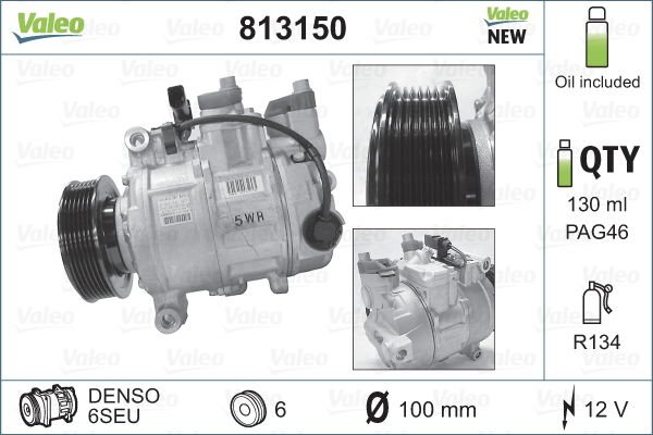 Audi A4 2000-2005 Arası 1.9 TDI quattro Valeo Marka Klima Kompresörü