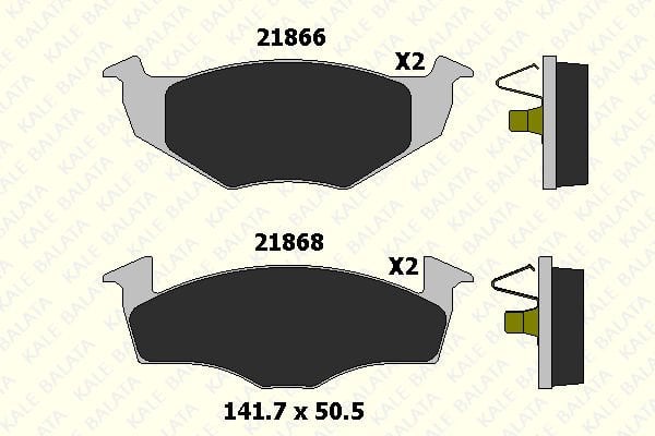Seat Arosa 1997-2004 Arası 1.0, 1.4 Kale Marka Ön Balata