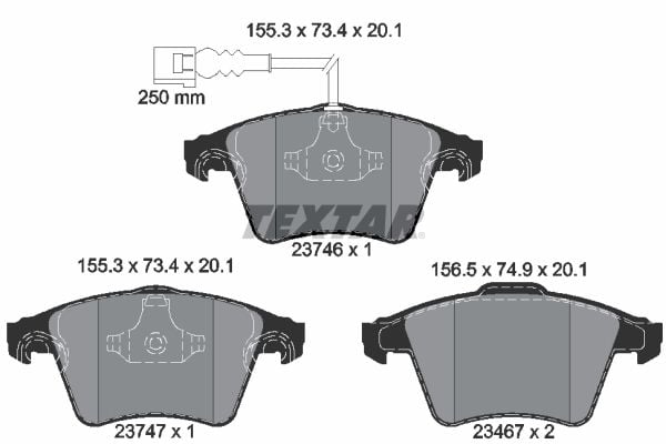 Volkswagen Multivan 2003-2015 Arası 2.5 TDI, 2.0, 1.9 TDI Textar Marka Ön Balata
