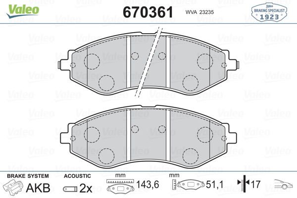 Chevrolet Nubira 2005-2011 Arası 1.4 Valeo Marka Ön Balata