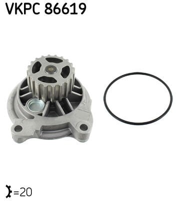 Volkswagen Transporter 1990-2004 Arası 2.4 D Syncro, 2.5 Syncro, 2.5, 2.4 D SKF Marka Devirdaim Su Pompası