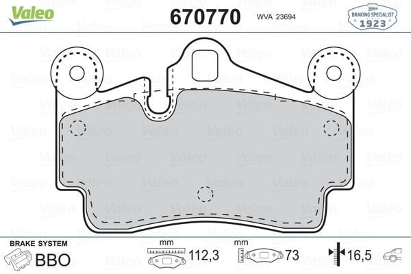 Audi Q7 2006-2016 Arası 3.0 TFSI quattro Valeo Marka Arka Balata