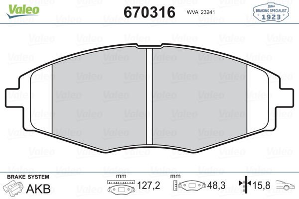 Chevrolet Matiz 2005-2009 Arası 0.8 Valeo Marka Ön Balata