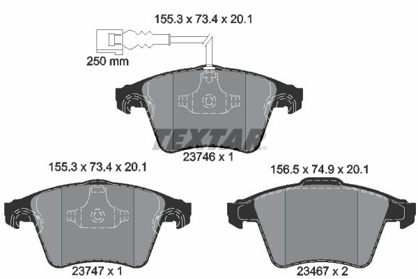 Volkswagen Multivan 2003-2015 Arası 2.0 Textar Marka Ön Balata