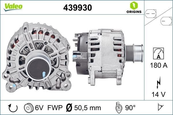 Skoda Yeti 2009-2017 Arası 1.6 TDI, 2.0 TDI, 2.0 TDI 4x4, 1.2 TSI, 1.4 TSI Valeo Marka Alternatör