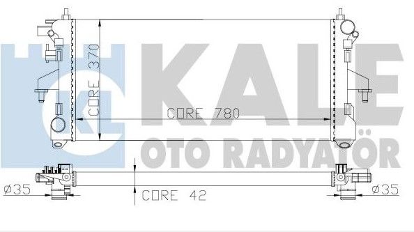 Ducato III 2014- 2.3 mjt Euro5 Su Radyatörü Kale KAL-2052021AB
