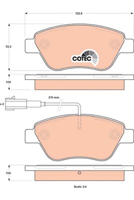 Fiat Punto Evo 2008-2012 Arası 1.2, 1.4, 1.3 D Multijet TRW Marka Ön Balata