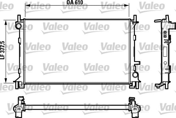 Fiat Brava 1995-2003 Arası 1.8 GT 16V, 1.6 16V Valeo Marka Su Radyatörü