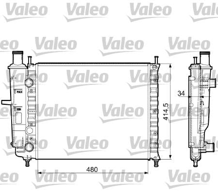 Fiat Brava 1995-2003 Arası 1.6 16V Valeo Marka Su Radyatörü
