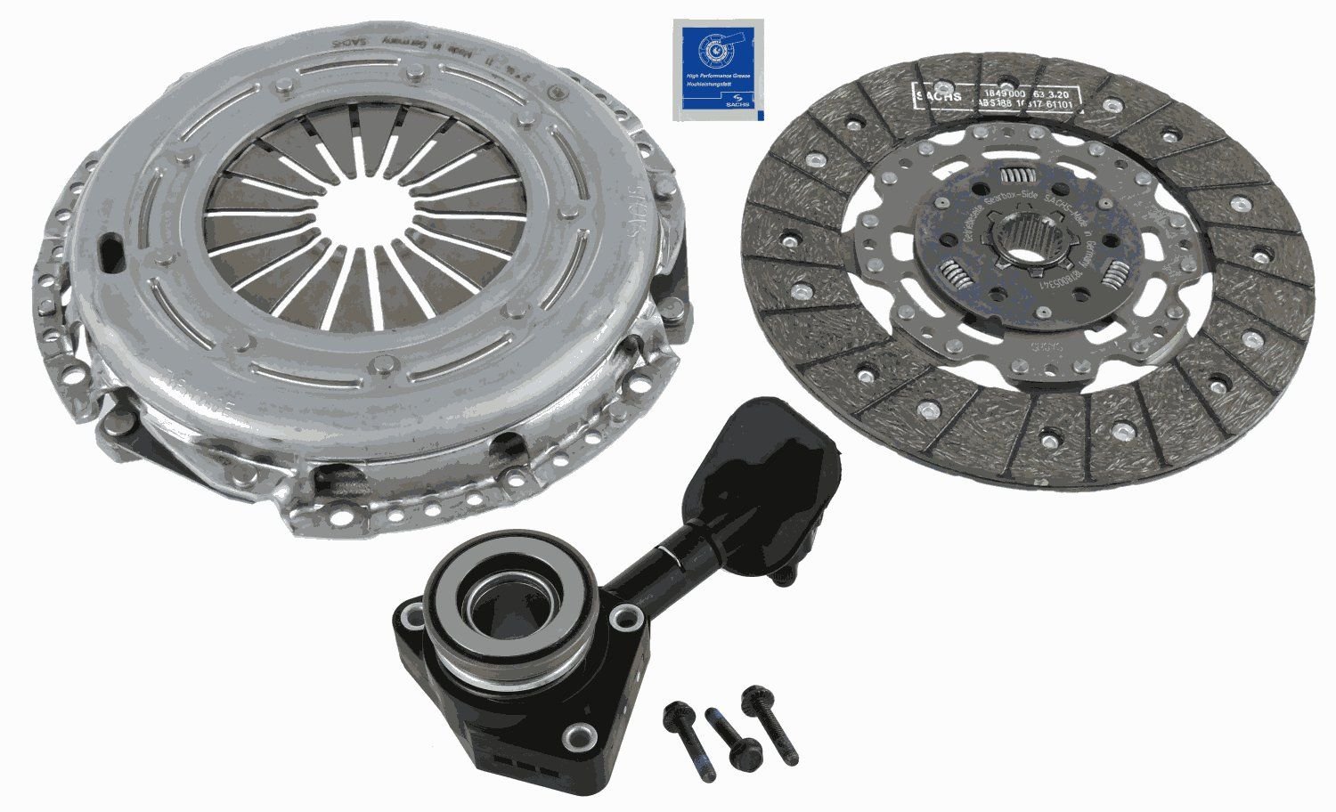 Ford C-Max 2003-2010 Arası 1.6 TDCi Sachs Marka Debriyaj Seti