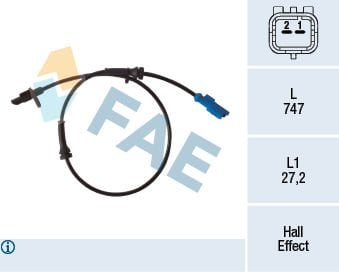 Peugeot 208 2012-2016 Arası 1.4 HDi FAE Marka Arka Abs Sensörü