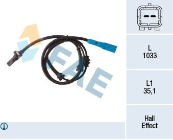 Peugeot 207 2006-2015 Arası 1.4 FAE Marka Ön Abs Sensörü