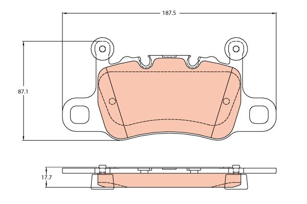 Porsche 911 2011-2016 Arası 3.8 Turbo TRW Marka Arka Balata