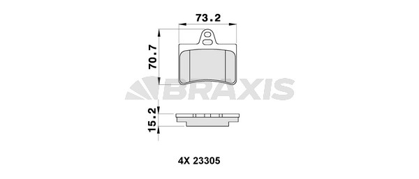 Citroen C5 2001-2005 Arası 2.2 HDi Braxis Marka Arka Balata