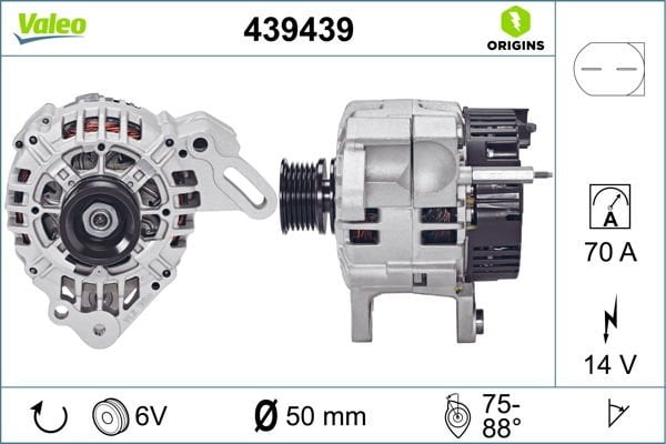 Seat Arosa 1997-2004 Arası 1.0, 1.4 Valeo Marka Alternatör