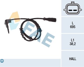 Renault Fluence 2010-2014 Arası 1.6 16V FAE Marka Ön Abs Sensörü