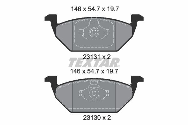 Volkswagen Jetta 2008-2012 Arası 2.0 TDI Textar Marka Ön Balata