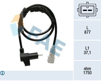Peugeot 406 1995-2005 Arası 2.1 TD 12V FAE Marka Arka Abs Sensörü