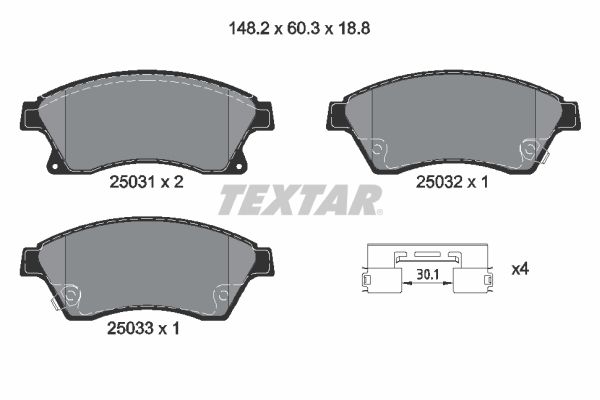Opel Astra 2010-2015 Arası 2.0 CDTI Textar Marka Ön Balata