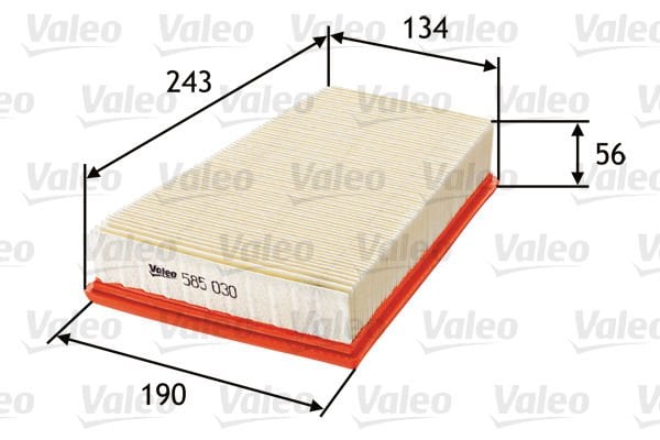 Renault Megane 2001-2012 Arası 2.0 16V Valeo Marka Hava Filtresi