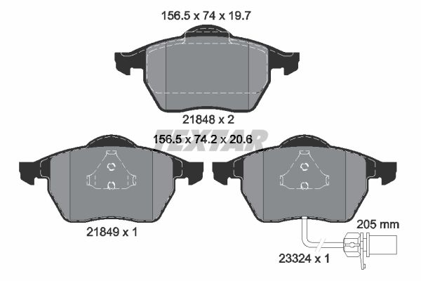 Ford Galaxy 1995-2006 Arası 2.3 16V Textar Marka Ön Balata