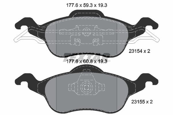 Ford Focus 1998-2009 Arası 1.4 16V Textar Marka Ön Balata