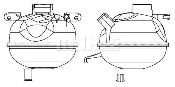 Opel Tigra 1994-2000 Arası 1.4 16V, 1.6 16V Mahle Marka Radyatör Yedek Su Deposu