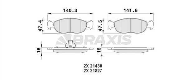 Citroen Saxo 1996-2004 Arası 1.6 VTS Braxis Marka Ön Balata