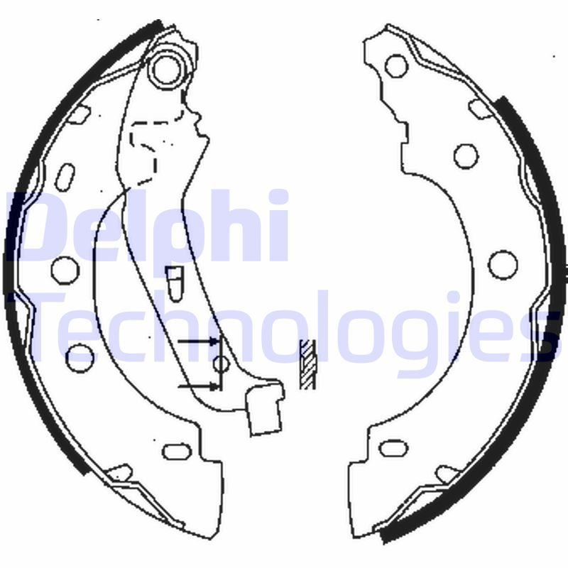 Renault Kangoo 1997-2001 Arası 1.5 dCi Delphi Marka Pabuçlu Balata