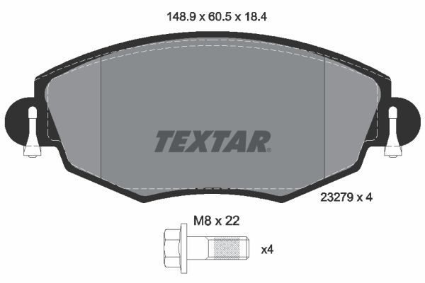 Ford Mondeo 2000-2007 Arası 2.5 V6 24V Textar Marka Ön Balata