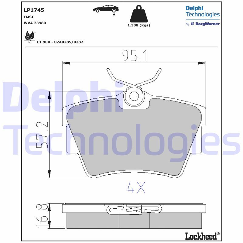 Volkswagen Transporter 1990-2004 Arası 2.5 Delphi Marka Arka Balata