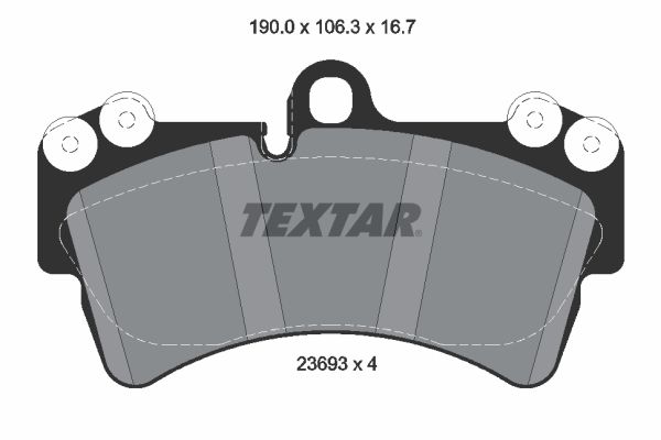 Volkswagen Touareg 2002-2013 Arası 3.2 V6 Textar Marka Ön Balata