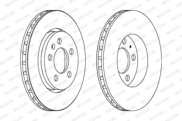 Volkswagen Bora 1998-2013 Arası 2.8 V6 4motion Ferodo Marka Ön Fren Diski