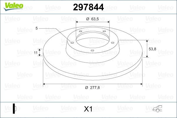 Ford Tourneo Connect 2002-2013 Arası 1.8 TDCi Valeo Marka Ön Fren Diski