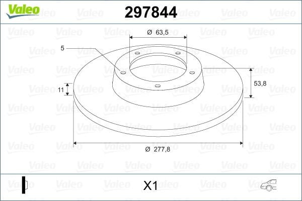 Ford Transit Connect 2002-2006 Arası 1.8 Di Valeo Marka Ön Fren Diski