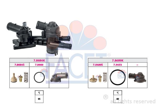 Volkswagen Touran 2003-2015 Arası 1.4 TSI Facet Marka Termostat