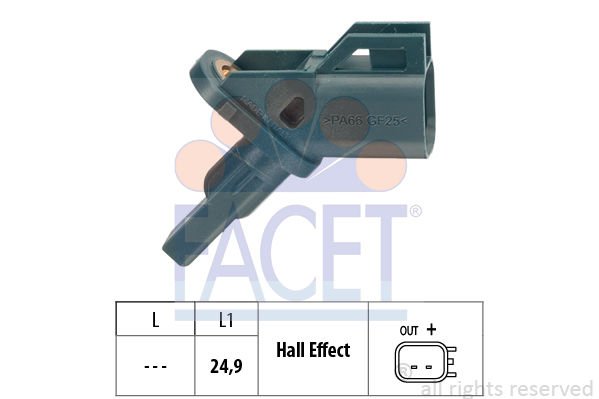 Ford Focus 2004-2013 Arası 2.0 TDCi Facet Marka Ön Abs Sensörü