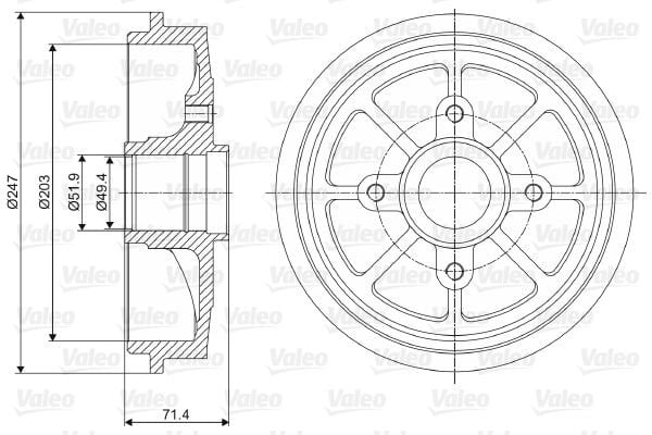 Peugeot 106 1996-2005 Arası 1.0 i Valeo Marka Kampana