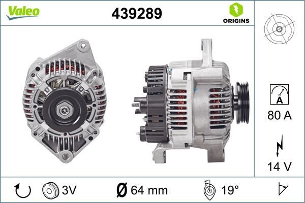Renault Express 1985-2001 Arası 1.4 Valeo Marka Alternatör
