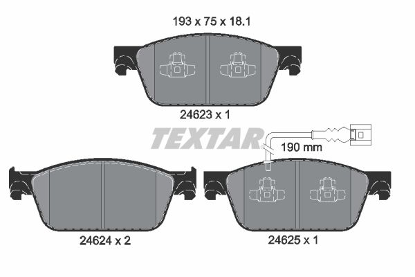 Volkswagen Transporter 2003-2015 Arası 2.0 TSI 4motion Textar Marka Ön Balata