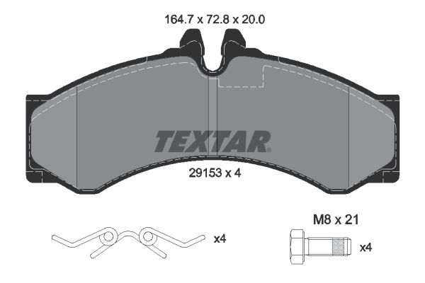 Volkswagen Lt 1996-2006 Arası 2.5 TDI Textar Marka Ön Balata