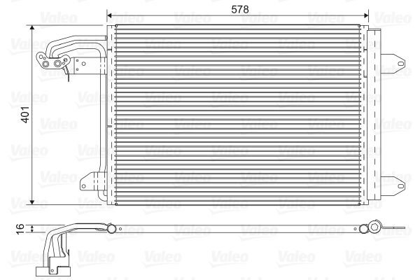 Volkswagen Caddy 2004-2015 Arası 1.9 TDI 4motion Valeo Marka Klima Radyatörü