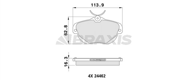 Citroen C6 2005-2012 Arası 3.0 HDi Braxis Marka Arka Balata