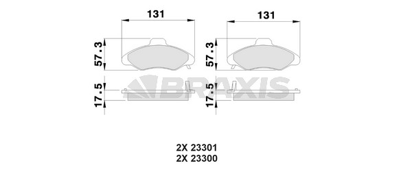 Ford Escort 1990-2002 Arası 1.8 D, 1.3, 1.4, 1.8 16V XR3i Braxis Marka Ön Balata