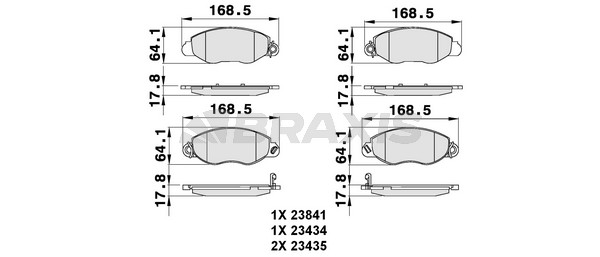 Ford Transit 2000-2006 Arası 2.0 DI, 2.0 TDCi Braxis Marka Ön Balata